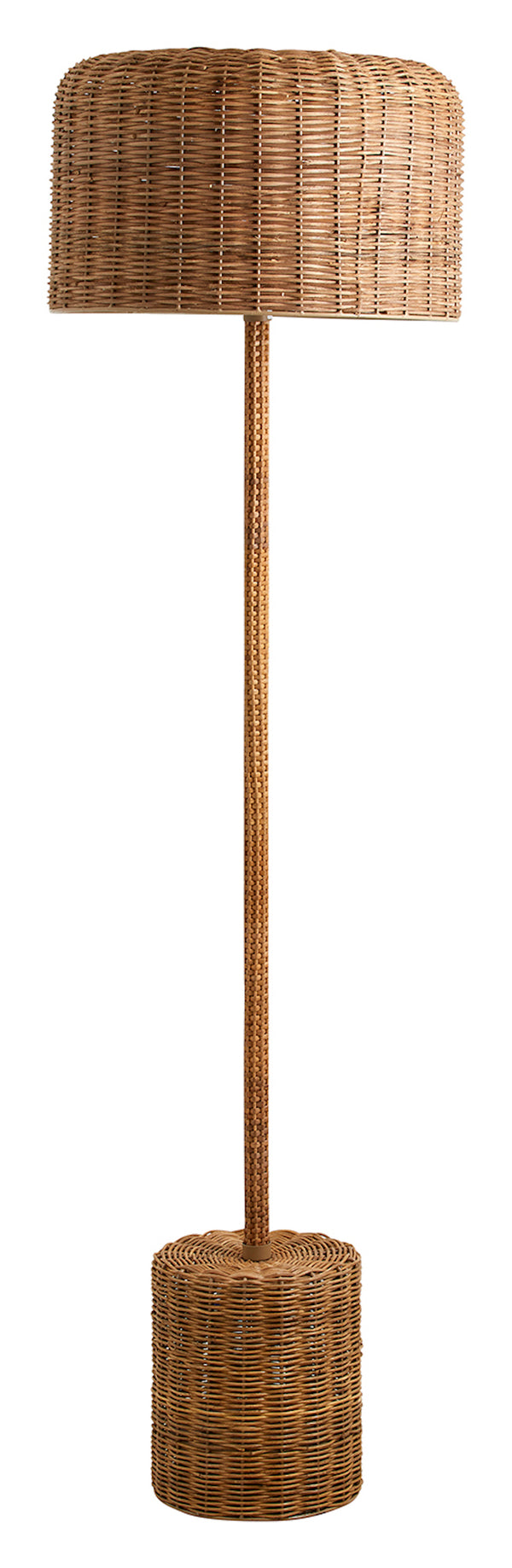 Cortado natural deals wicker floor lamp