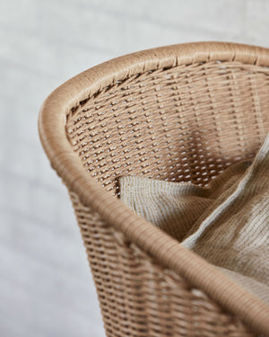 Natural PE Woven Wicker Lounge Chair