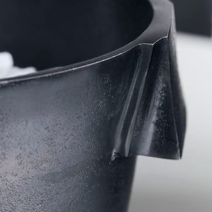 Blackened Oval Ice Bucket