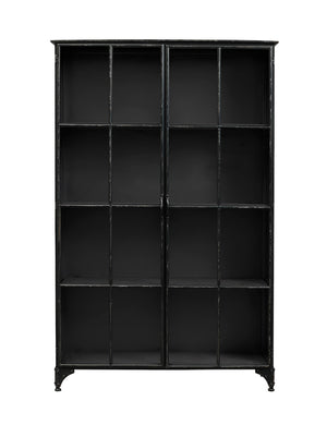 Black Industrial Iron Cabinet