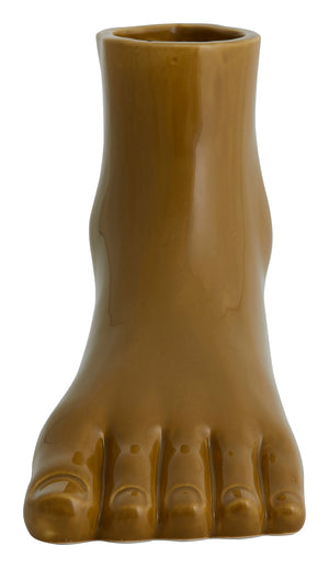 Mustard Foot Vase