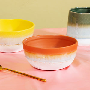 Ombre Effect Glazed Bowls
