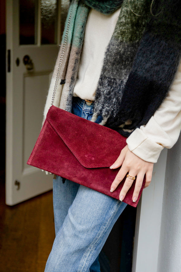 Personalised Suede Clutch Bag By Posh Totty Designs Creates