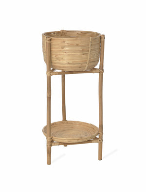 Rattan Planter On A Stand