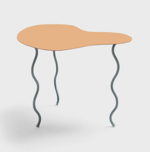 Peach Squiggle Side Table