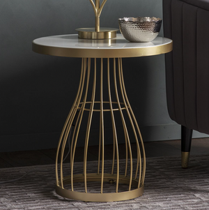 Southgate Champagne Glass Topped Side Table
