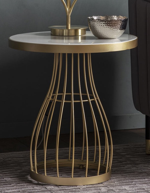 Southgate Champagne Glass Topped Side Table