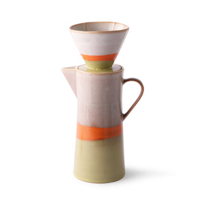 Retro ceramic coffee pot