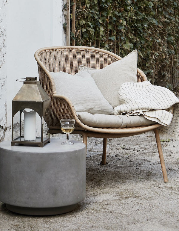 Natural PE Woven Wicker Lounge Chair