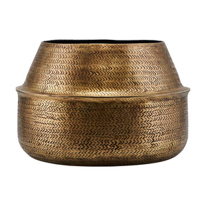 Large Brass Coated Planter