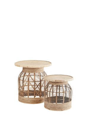 Crafted Rattan Side Table