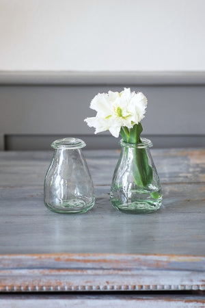 Little Recycled Glass Bud Vases Set - The Forest & Co.