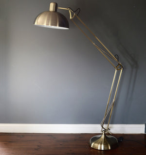 Copper or Coloured Angled Floor Lamp