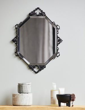 Black Framed Gothic Mirror