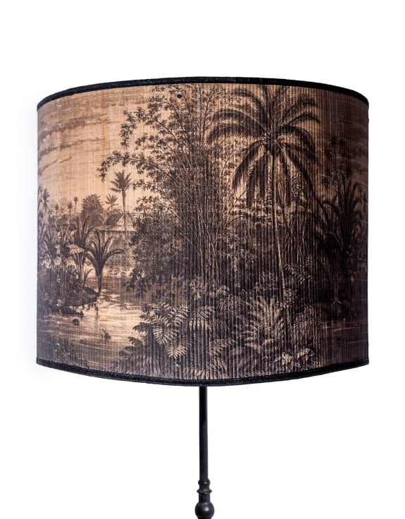 Tropical Scene Bamboo Shade