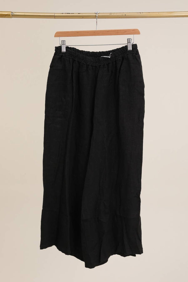 Linen trousers 6272 100% linen: Noir