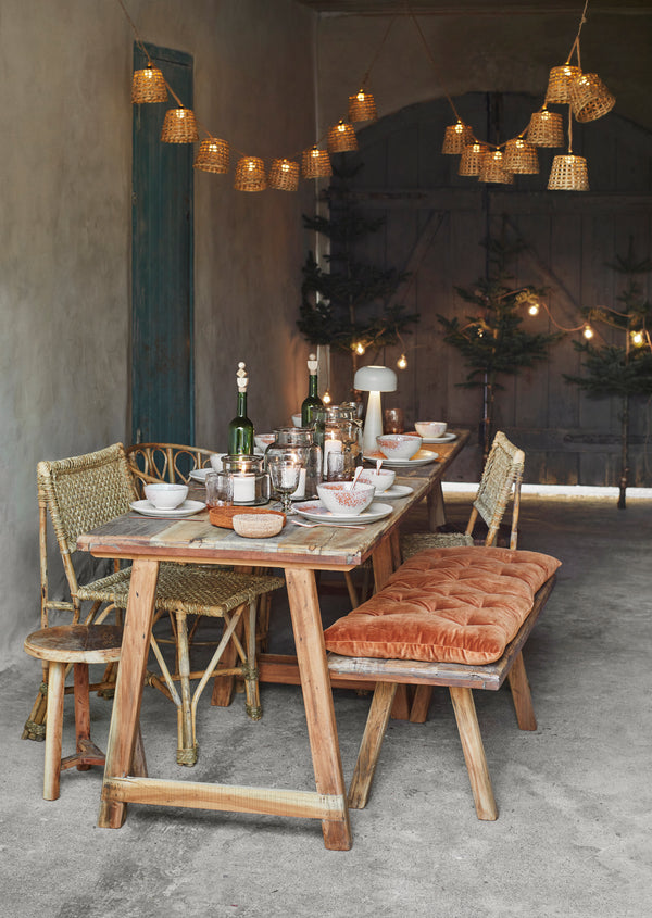 Bamboo Shade String Lights