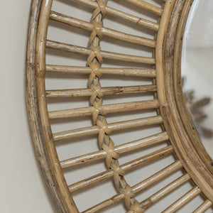 Cane Mirror Round