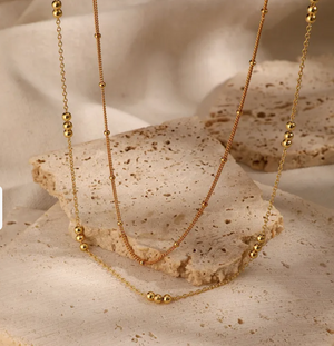 Two-Piece Gold Necklace Set