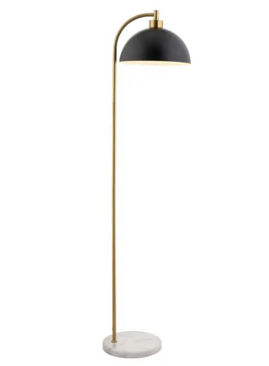 Matt Black & Gold Floor Lamp