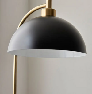 Matt Black & Gold Floor Lamp