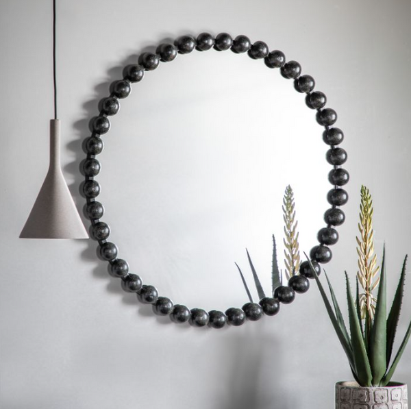 Black Bobble Mirror