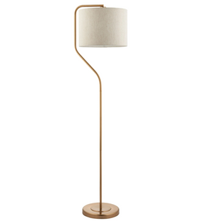 Brushed Aged Brass Floor Lamp