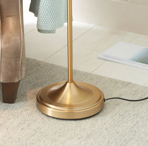 Classic Flexi Floor Lamp in brushed aged brass