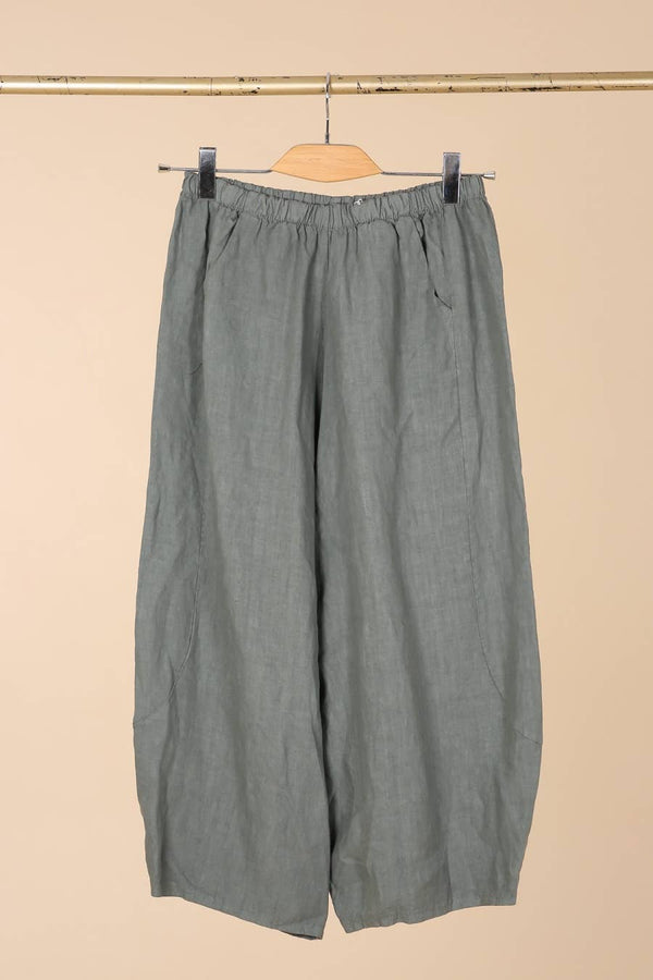 Linen pants 669057 100% LINEN: Persimmon