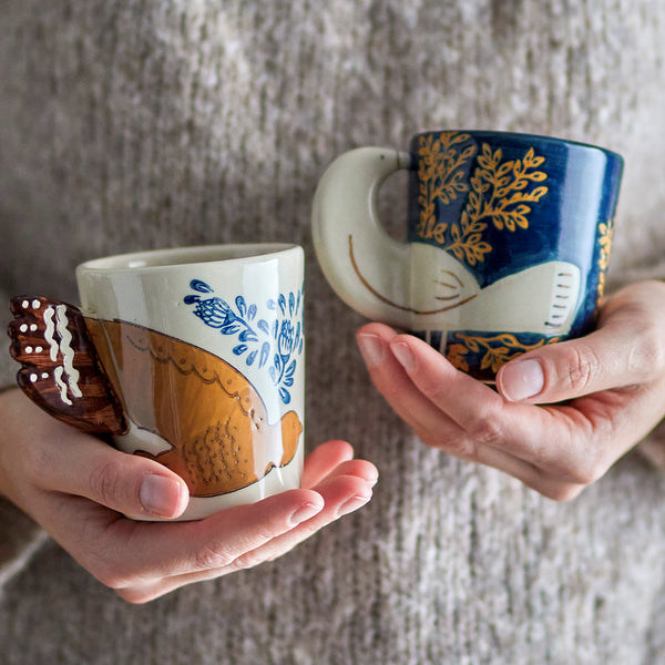 Birds Stoneware Mug
