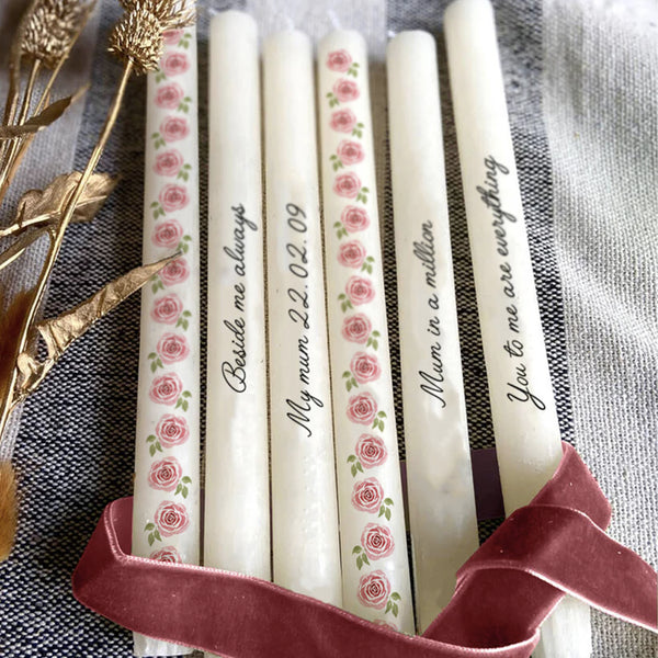 Personalised Mother's Day Special Message Dinner  Candles
