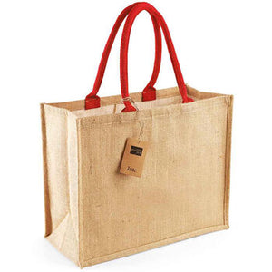 Personalised Shopper/Hamper Bag With Colour Pop Handle