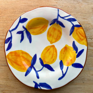 Hand Painted Lemon Plates