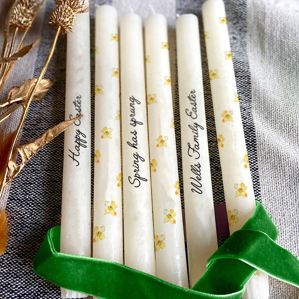 Personalised Easter Table Candles