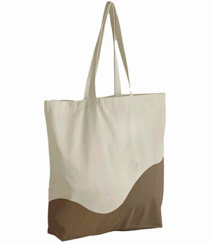 Personalised Organic Cotton Wave Tote Bag