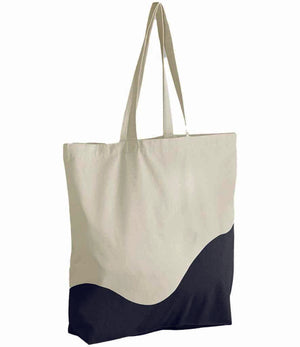 Personalised Organic Cotton Wave Tote Bag