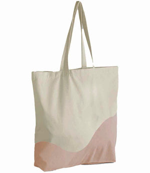 Personalised Organic Cotton Wave Tote Bag