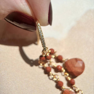 Red Jasper Drop Earrings