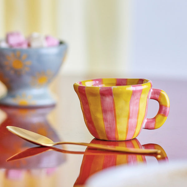 Striped Stoneware Mug