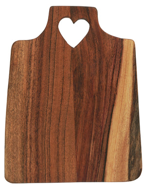 Acacia Wood Heart Handle Chopping board