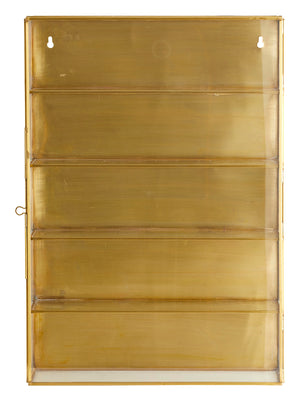 Golden Four Shelved Wall Cabinet