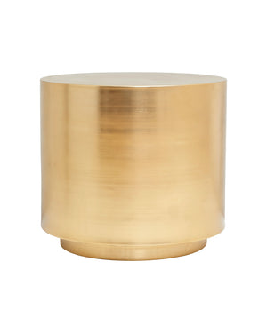 Brass Drum Side Table