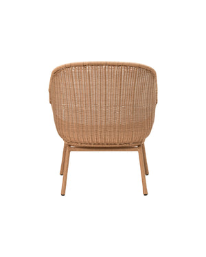 Natural PE Woven Wicker Lounge Chair