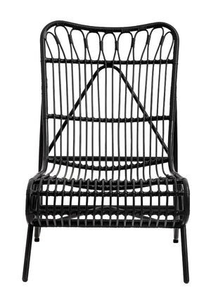 Black Garden Lounge Chair