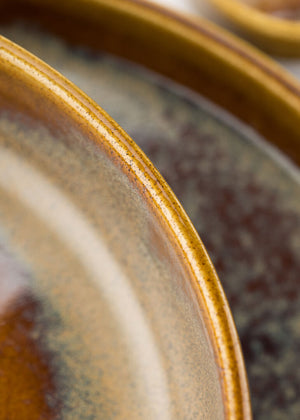 Rich Toffee Coloured Dining Plates