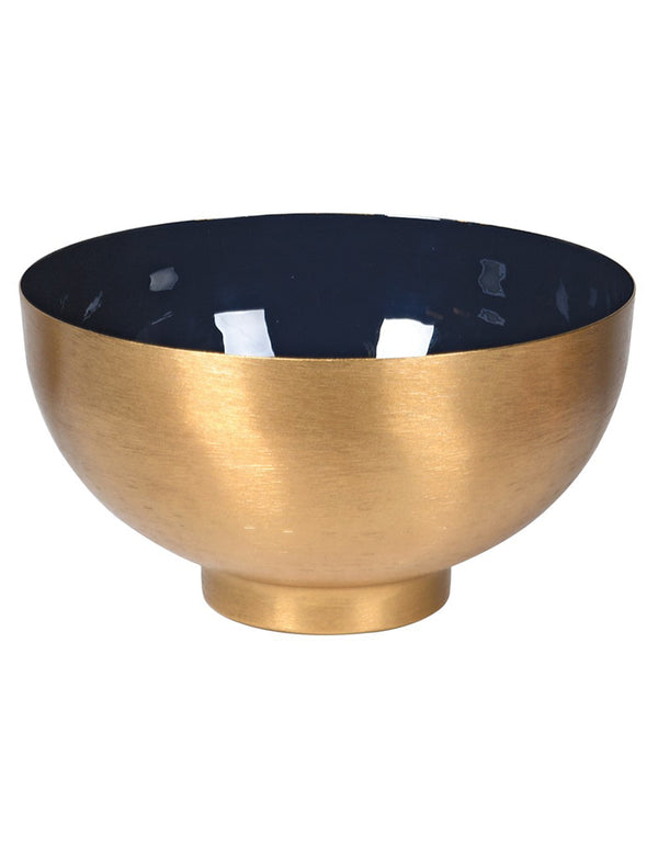 Gold And Blue Enamel Bowl
