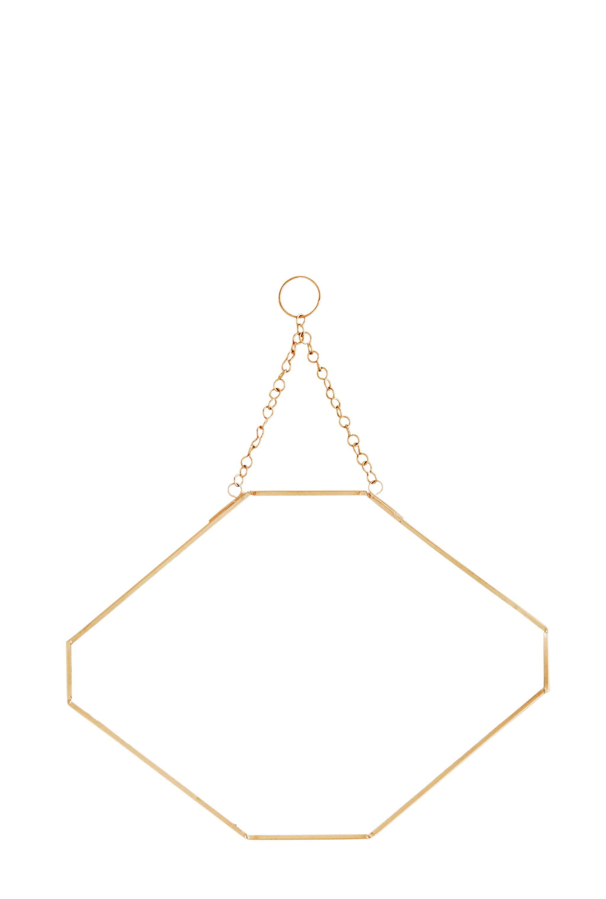 Gold Framed Octagonal Mirror