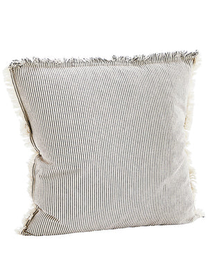Cotton Monochrome Cushions with Fringe