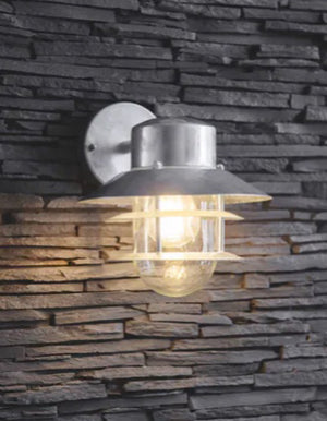 Industrial Hot Dipped Caged Wall Light