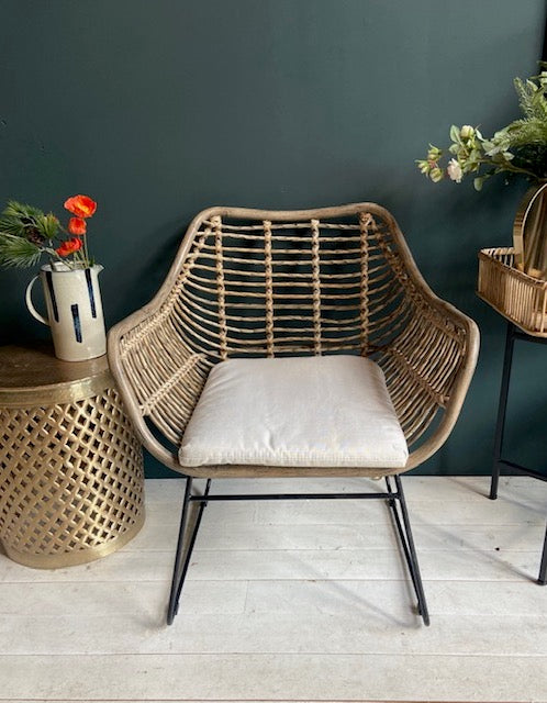 modern rattan outdoor chair